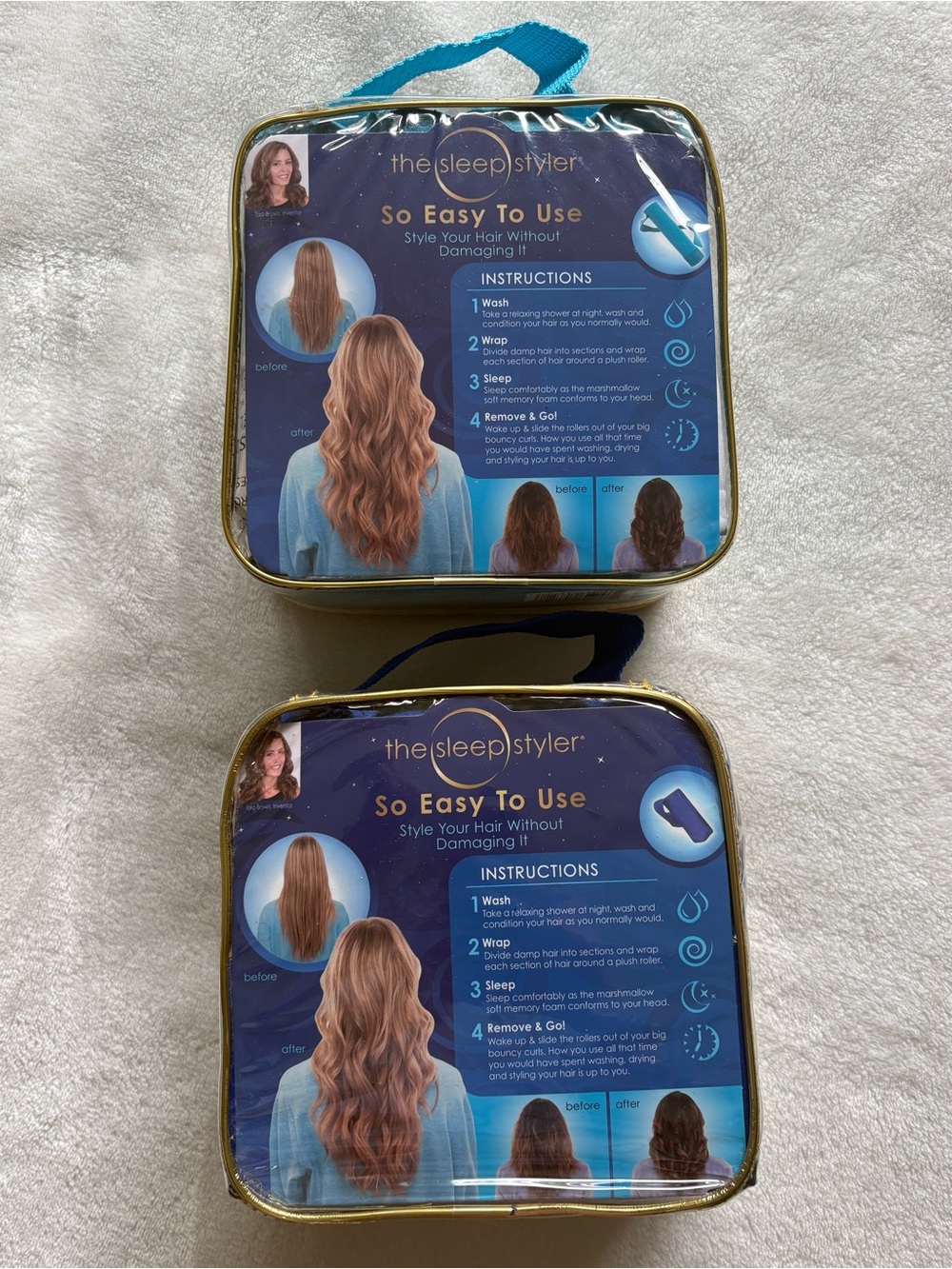 The Sleep Styler Soft Rollers Set | 12 Mini 3 in + 8 Large 6 in Heatless Curlers - Picture 8 of 8